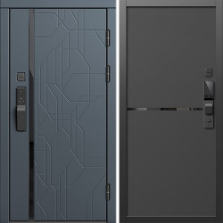 Входная дверь Termo-Door Смарт Сплит Графит - Нео Black