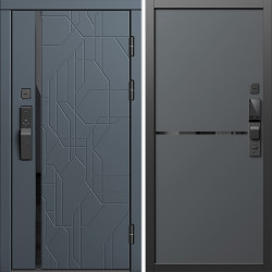 Входная дверь Termo-Door Смарт Сплит Графит - Нео Графит