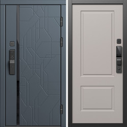 Входная дверь Termo-Door Смарт Сплит Графит - Нео Классика Капучино