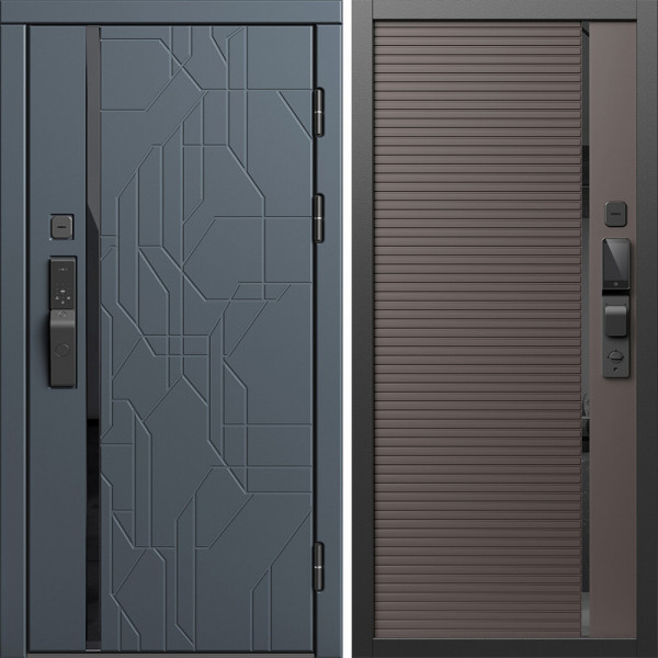 Входная дверь Termo-Door Смарт Сплит Графит - Порте Шоколад