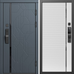 Входная дверь Termo-Door Смарт Сплит Графит - Порте white