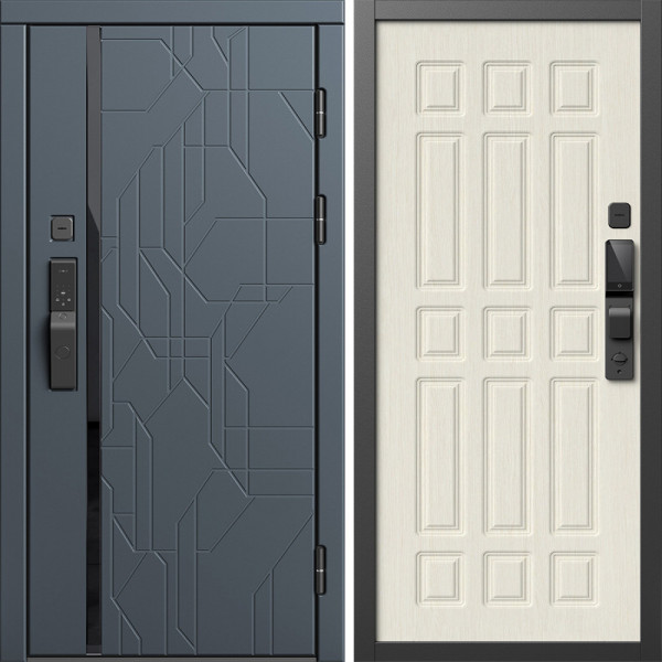 Входная дверь Termo-Door Смарт Сплит Графит - Спарта лиственница