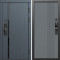 Входная дверь Termo-Door Смарт Сплит Графит - Страйп Грей Софт