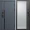 Входная дверь Termo-Door Смарт Сплит Графит - Зеркало Фацет Черный кварц