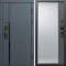 Входная дверь Termo-Door Смарт Сплит Графит - Зеркало Фацет Grey софт