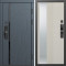 Входная дверь Termo-Door Смарт Сплит Графит - Зеркало Люмис Соновая Кость