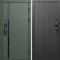 Входная дверь Termo-Door Смарт Сплит Грин - Флэт Черный кварц