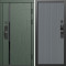 Входная дверь Termo-Door Смарт Сплит Грин - Флэт Grey софт