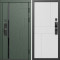 Входная дверь Termo-Door Смарт Сплит Грин - Горизонт белый