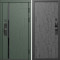 Входная дверь Termo-Door Смарт Сплит Грин - Горизонт бетон темный
