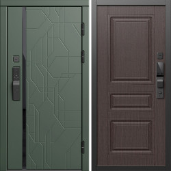 Входная дверь Termo-Door Смарт Сплит Грин - Классика венге