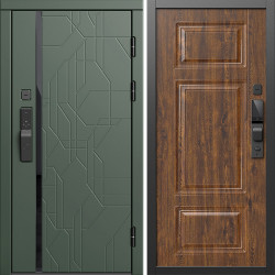 Входная дверь Termo-Door Смарт Сплит Грин - Лион Дуб