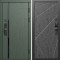 Входная дверь Termo-Door Смарт Сплит Грин - Лучи бетон темный
