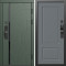 Входная дверь Termo-Door Смарт Сплит Грин - Марсель Grey софт
