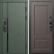 Входная дверь Termo-Door Смарт Сплит Грин - Марсель Шоколад
