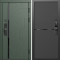 Входная дверь Termo-Door Смарт Сплит Грин - Нео Black