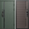 Входная дверь Termo-Door Смарт Сплит Грин - Порте Шоколад
