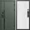 Входная дверь Termo-Door Смарт Сплит Грин - Страйп Белый Софт
