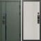 Входная дверь Termo-Door Смарт Сплит Грин - Страйп Слоновая Кость