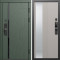 Входная дверь Termo-Door Смарт Сплит Грин - Зеркало Люмис Капучино