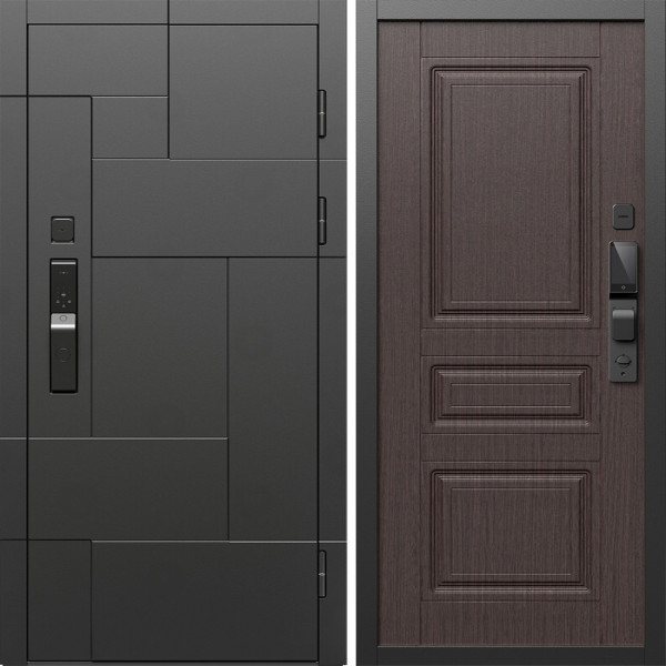 Входная дверь Termo-Door Смарт Тетрис Блэк - Классика венге