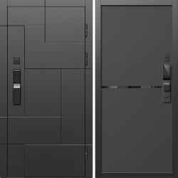 Входная дверь Termo-Door Смарт Тетрис Блэк - Нео Black