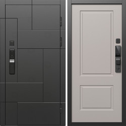 Входная дверь Termo-Door Смарт Тетрис Блэк - Нео Классика Капучино