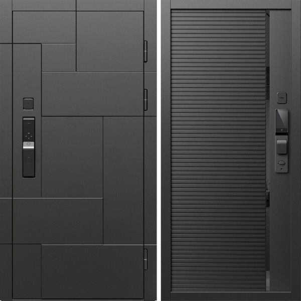 Входная дверь Termo-Door Смарт Тетрис Блэк - Порте black