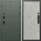 Входная дверь Termo-Door Смарт Тетрис Грин - Лучи бетон светлый