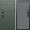 Входная дверь Termo-Door Смарт Тетрис Грин - Нео Классика Грей Софт