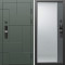 Входная дверь Termo-Door Смарт Тетрис Грин - Зеркало Фацет Grey софт