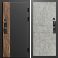 Входная дверь Termo-Door Смарт Тор - Горизонт бетон светлый