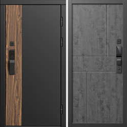 Входная дверь Termo-Door Смарт Тор - Горизонт бетон темный