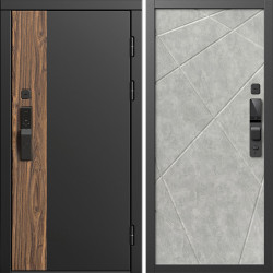 Входная дверь Termo-Door Смарт Тор - Лучи бетон светлый