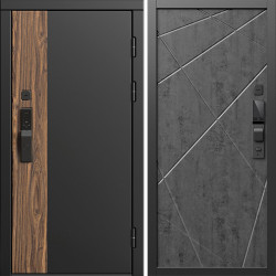 Входная дверь Termo-Door Смарт Тор - Лучи бетон темный