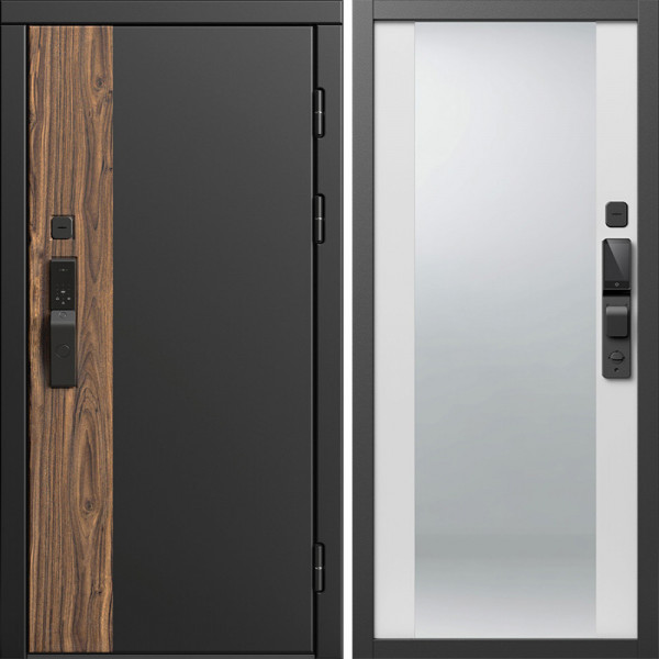 Входная дверь Termo-Door Смарт Тор - Зеркало белый софт