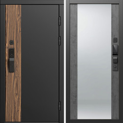 Входная дверь Termo-Door Смарт Тор - Зеркало бетон темный