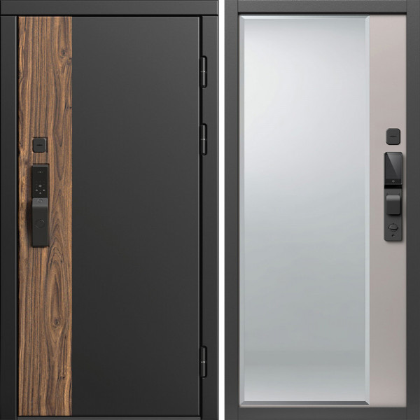 Входная дверь Termo-Door Смарт Тор - Зеркало Фацет Капучино