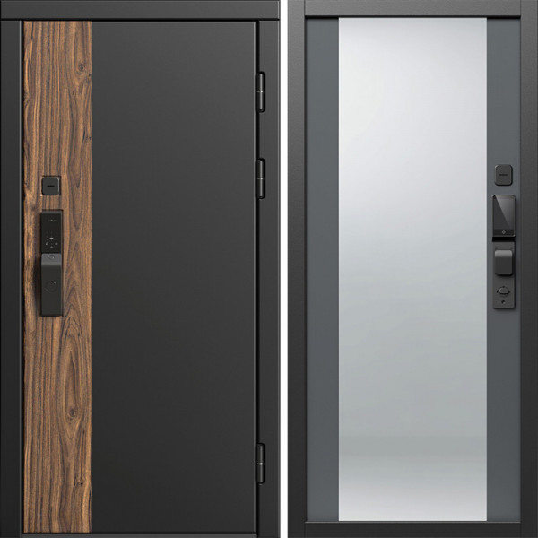 Входная дверь Termo-Door Смарт Тор - Зеркало Grey Софт