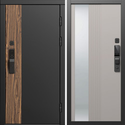 Входная дверь Termo-Door Смарт Тор - Зеркало Люмис Капучино