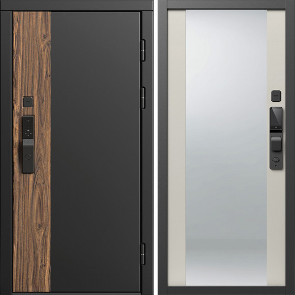 Входная дверь Termo-Door Смарт Тор - Зеркало Слоновая кость