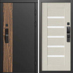 Входная дверь Termo-Door Смарт Тор - Зеркало Триумф Царга лиственница 4500 / 5500