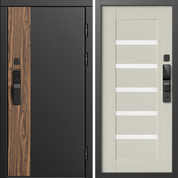 Входная дверь Termo-Door Смарт Тор - Зеркало Триумф Царга лиственница 4500 / 5500
