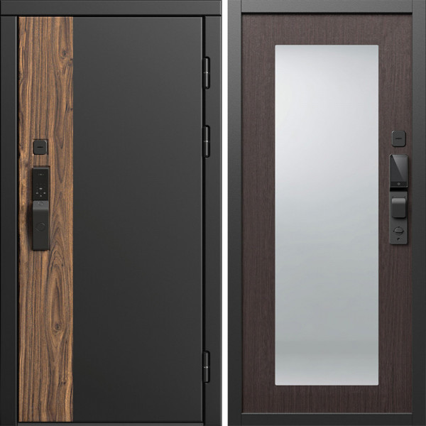 Входная дверь Termo-Door Смарт Тор - Зеркало Триумф венге