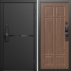 Входная дверь Termo-Door Смарт Тренд Блэк - Без серии Орех премиум