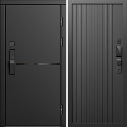 Входная дверь Termo-Door Смарт Тренд Блэк - Флэт Черный кварц