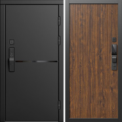 Входная дверь Termo-Door Смарт Тренд Блэк - Флэт Дуб