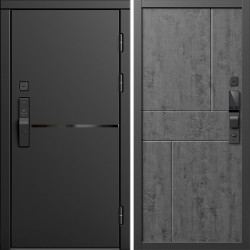 Входная дверь Termo-Door Смарт Тренд Блэк - Горизонт бетон темный