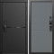 Входная дверь Termo-Door Смарт Тренд Блэк - Горизонт Grey софт