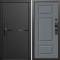 Входная дверь Termo-Door Смарт Тренд Блэк - Лион Grey софт